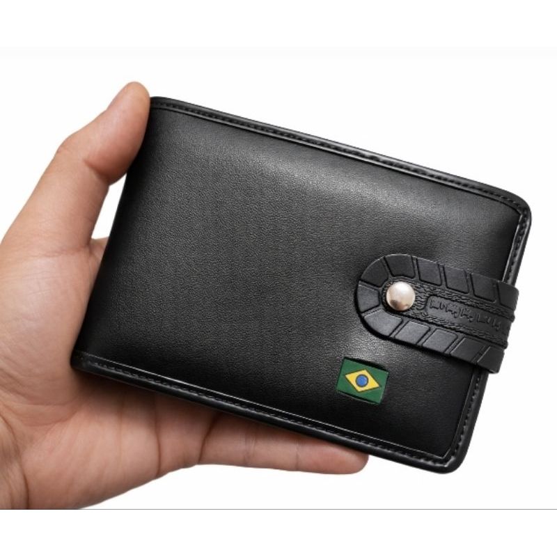 Carteira masculina,carteira de couro sintetico