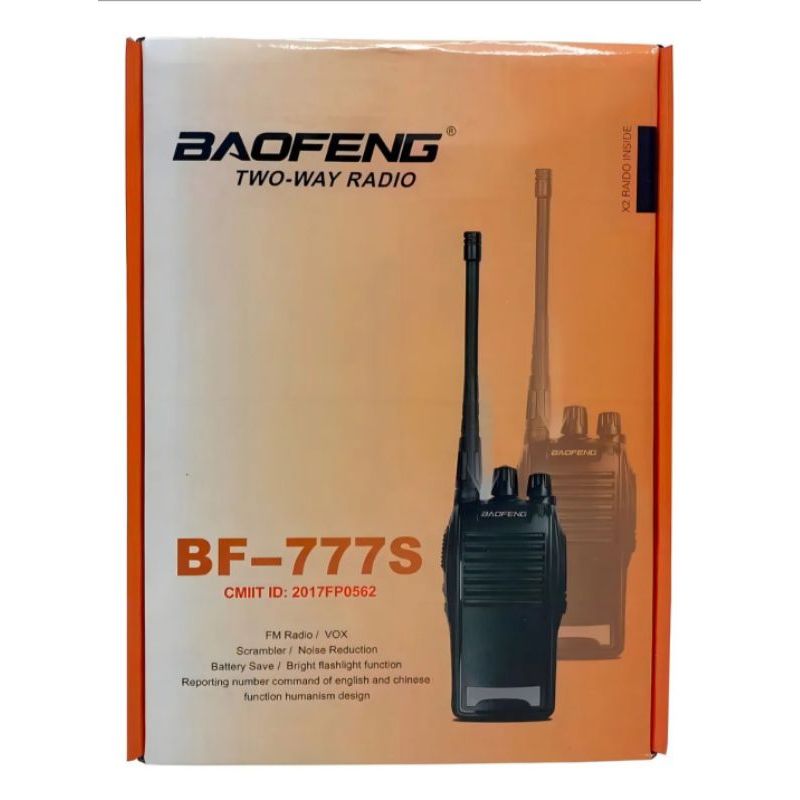 Rádio Comunicador Baofeng 777s Walk Talk 16 Canais Preto 400 Mhz X 470 Mhz 127/220v