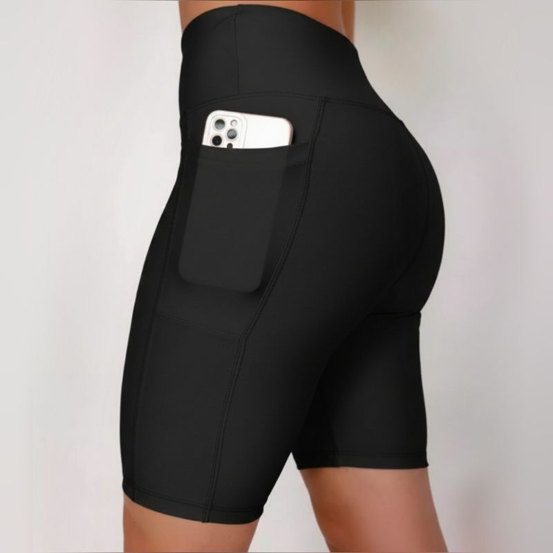 Bermuda de Treino Feminina com Bolsos Laterais – Suplex Premium, Alta Elasticidade e Performance