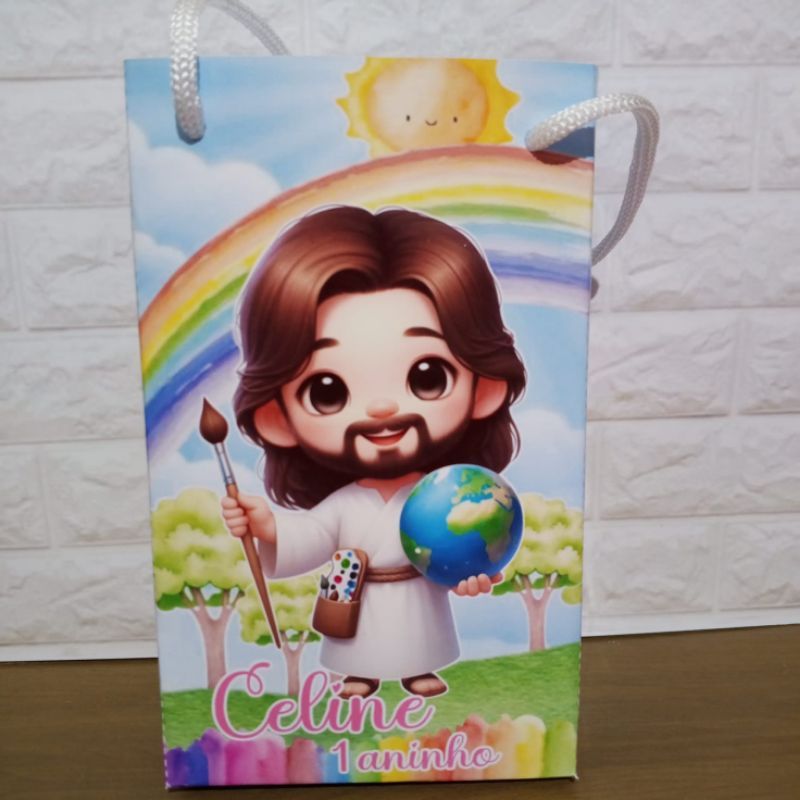 Sacolinha Surpresa Personalizada O Maior Pintor do Mundo –  Lembrancinha Festa Menina - Sacolinha (P)