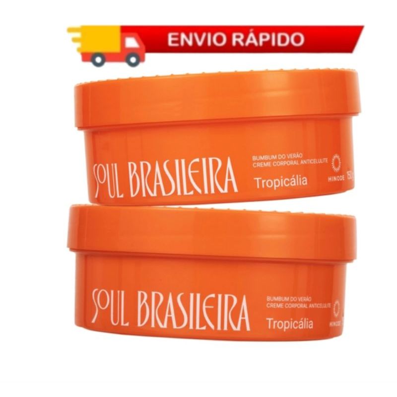 Kit 2 Creme Corporal Anticelulite Bumbum De Verão Soul Brasileira Tropicália 150g Hinode