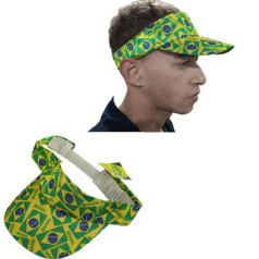 Kit Com 3 Chapéu Viseira Do Brasil Boné Estampado Torcida 2026 - Ref: BB90