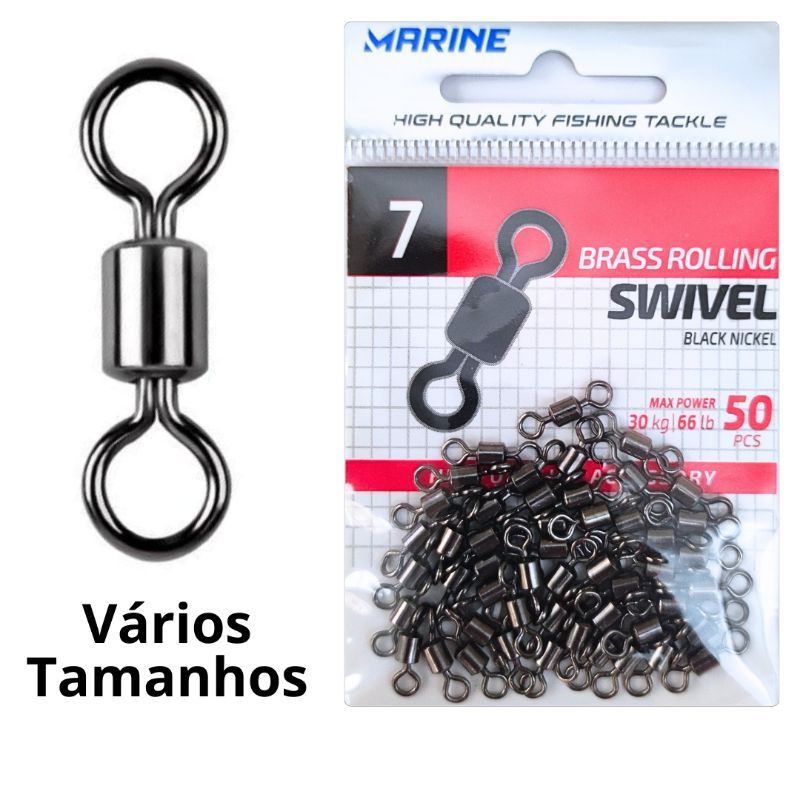 Distorcedor Girador, modelo BRS, Marine Sports, acabamento Blacknickel (preto)  - Tamanhos Variados