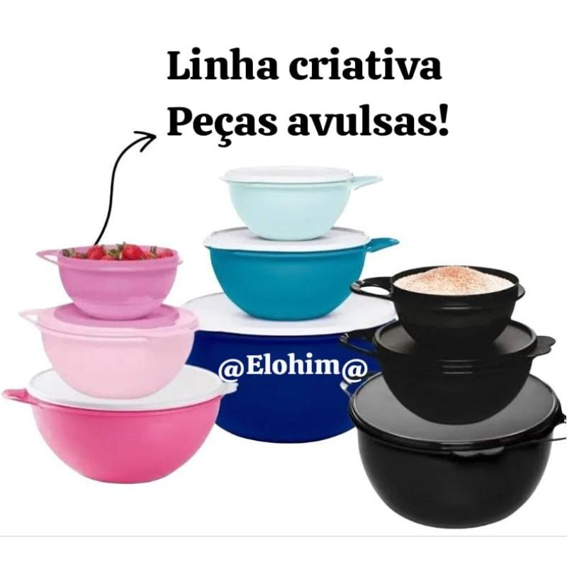 TUPPERWARE LINHA CRIATIVA PRETA