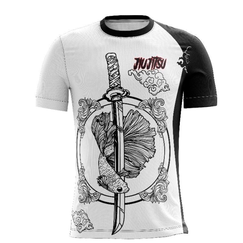 Camiseta Infantil Personalizada Sublimação Jiu-jitsu Luta _01