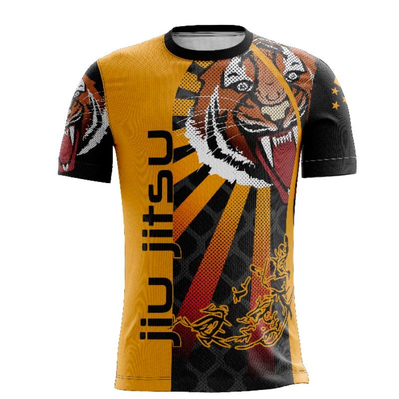 Camiseta Infantil Personalizada Sublimação Jiu-jitsu Luta _04