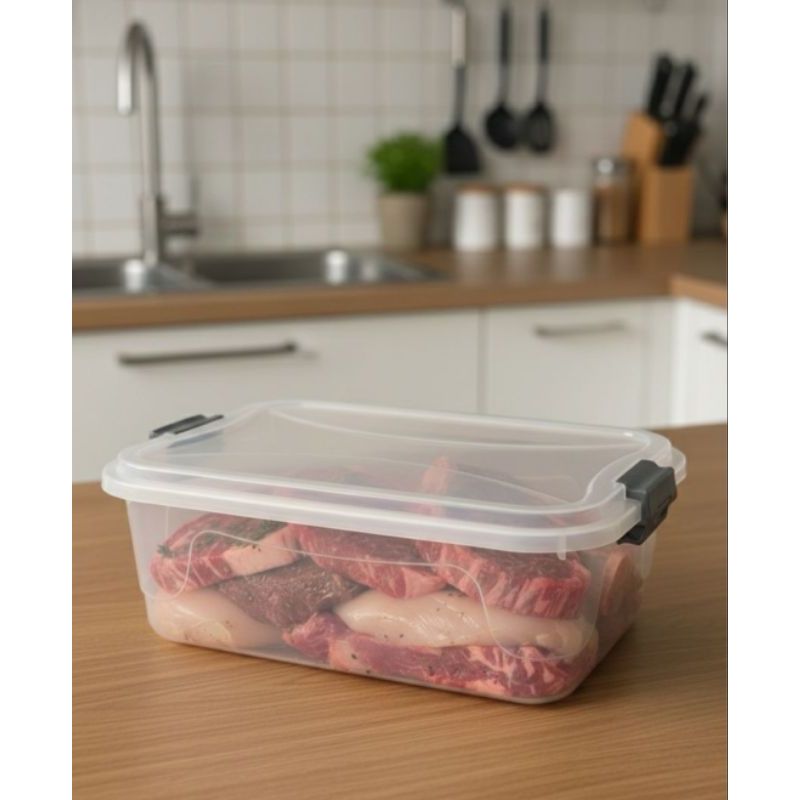 Caixa Organizadora Container 9 Litros Com Travas Empilhavel Decorativo