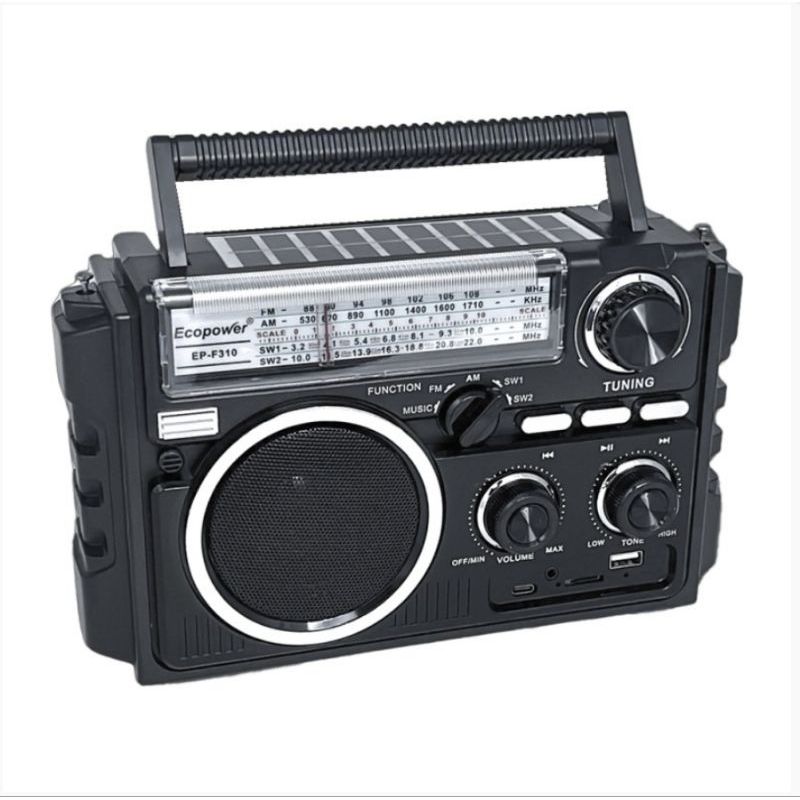 RADIO ECOPOWER EP-F310 REC / USB / SD / BLT em Oferta na Shopee