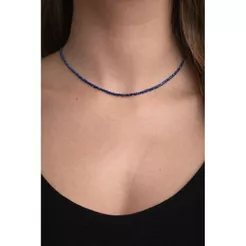 Choker de Pedras Naturais Multifacetadas | Colar Minimalista Feminino | Elegante e Energético