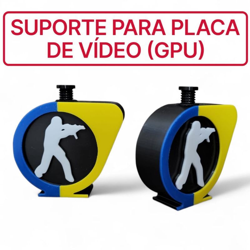 Suporte para Placa de Vídeo (GPU) Estilo CS:GO – Gamer/Anti-Sag/PC gamer