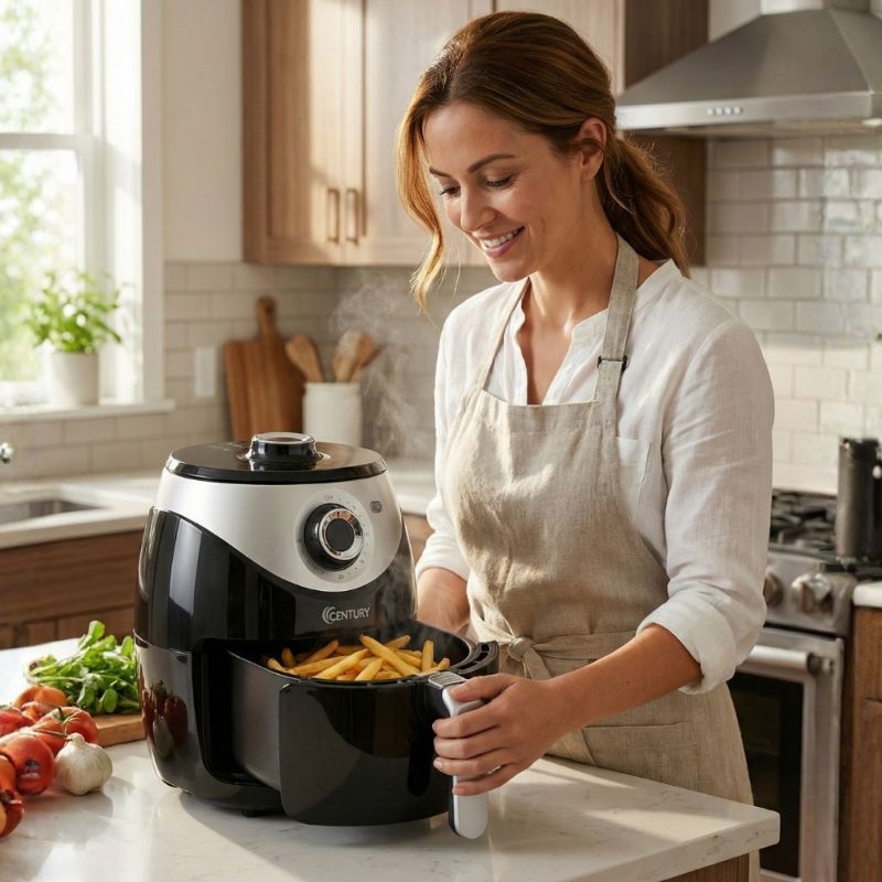 Fritadeira Elétrica Air Fryer Century 3,8L 1500W 127V Preta - Modelo AF-38
