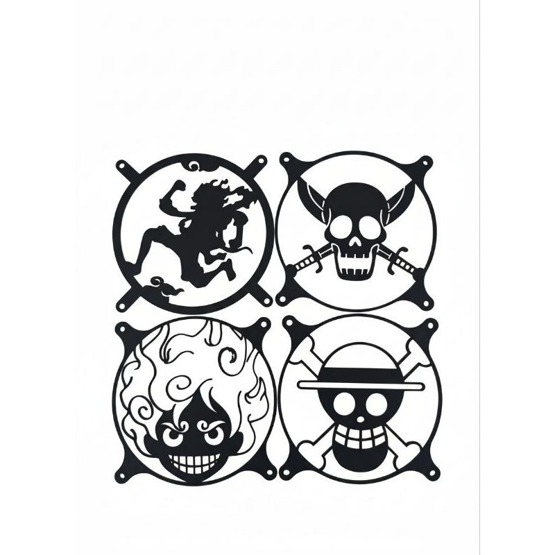 Grades Fan Protetora One Piece 120mm | Grill Cooler PC Gamer Anime