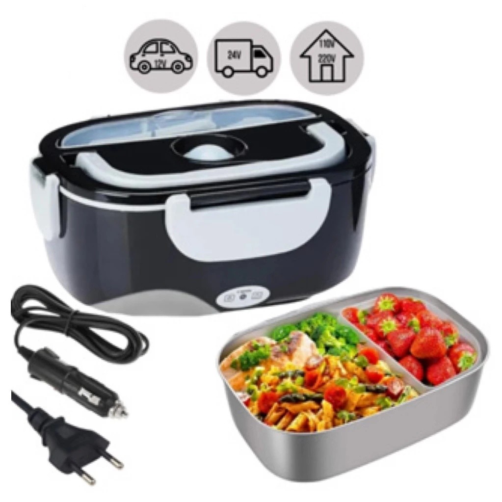 Marmita Elétrica Veicular Tomada Bivolt 110V/220V E 12V/24V - Marmita Térmica Para Comida