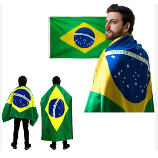 Bandeira Brasil Grande 90x150cm Acessório Copa Do Mundo 2026 em Oferta na Shopee