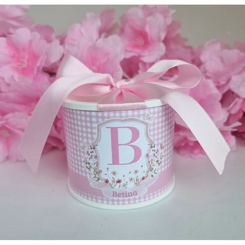 Kit Mini Tubolatas 5x6cm Personalizadas Lembrancinha Maternidade Batizado Chá de Bebê Aniversário