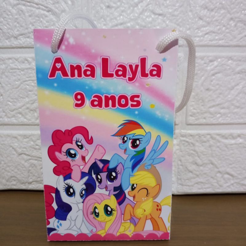 Sacolinha Surpresa My Little Pony Personalizada  – Lembrancinha Festa Infantil - Sacolinha (P)