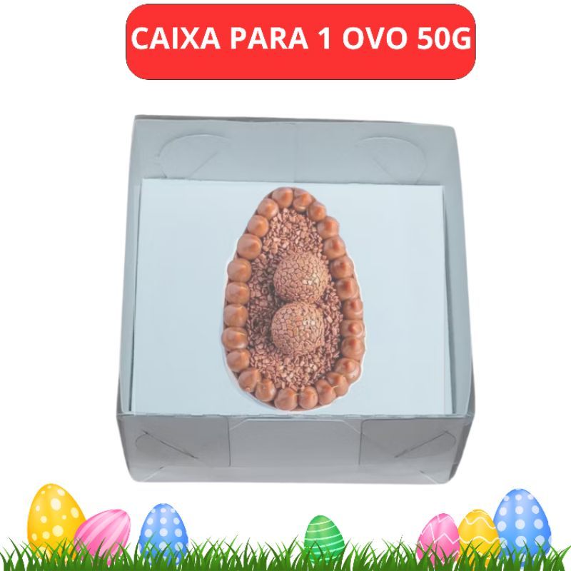 Caixa Para Ovo De Colher Degustação Para 1 ovo De 50g em Oferta na Shopee