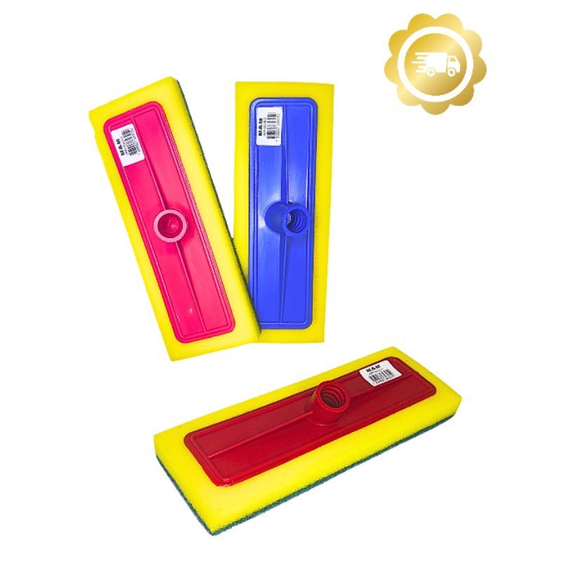 Kit 2 a 6 Lava Azulejo Lava Piso Esfregão Abrasivo Esponja Limpa Piso sem cabo