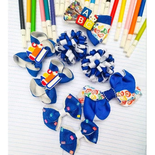 Kit laços escolares (Fazemos da cor do uniforme) em Oferta na Shopee