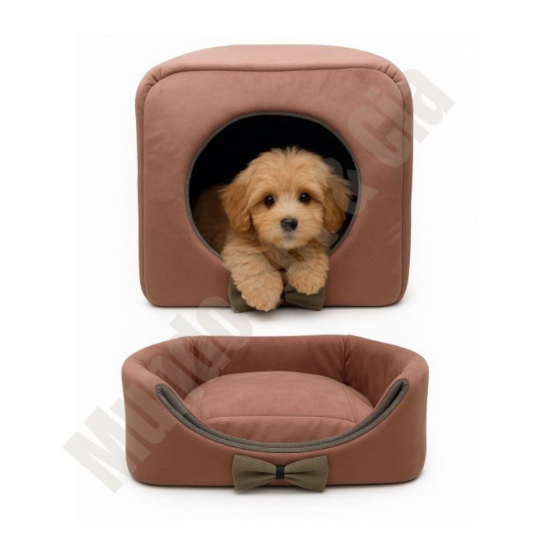 casinha toca cama lglu 2 em 1 para  cães e gato tamanho P,M,G,,cor rose liso acabamento impecável em Oferta na Shopee