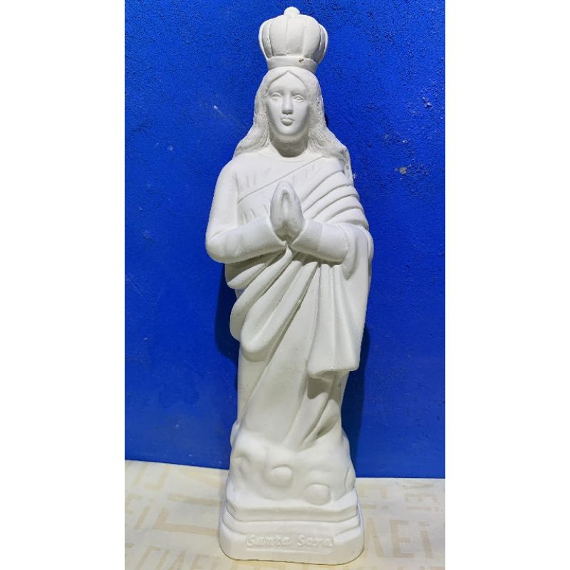 Imagem Santa Sara Kali 25cm em gesso cru