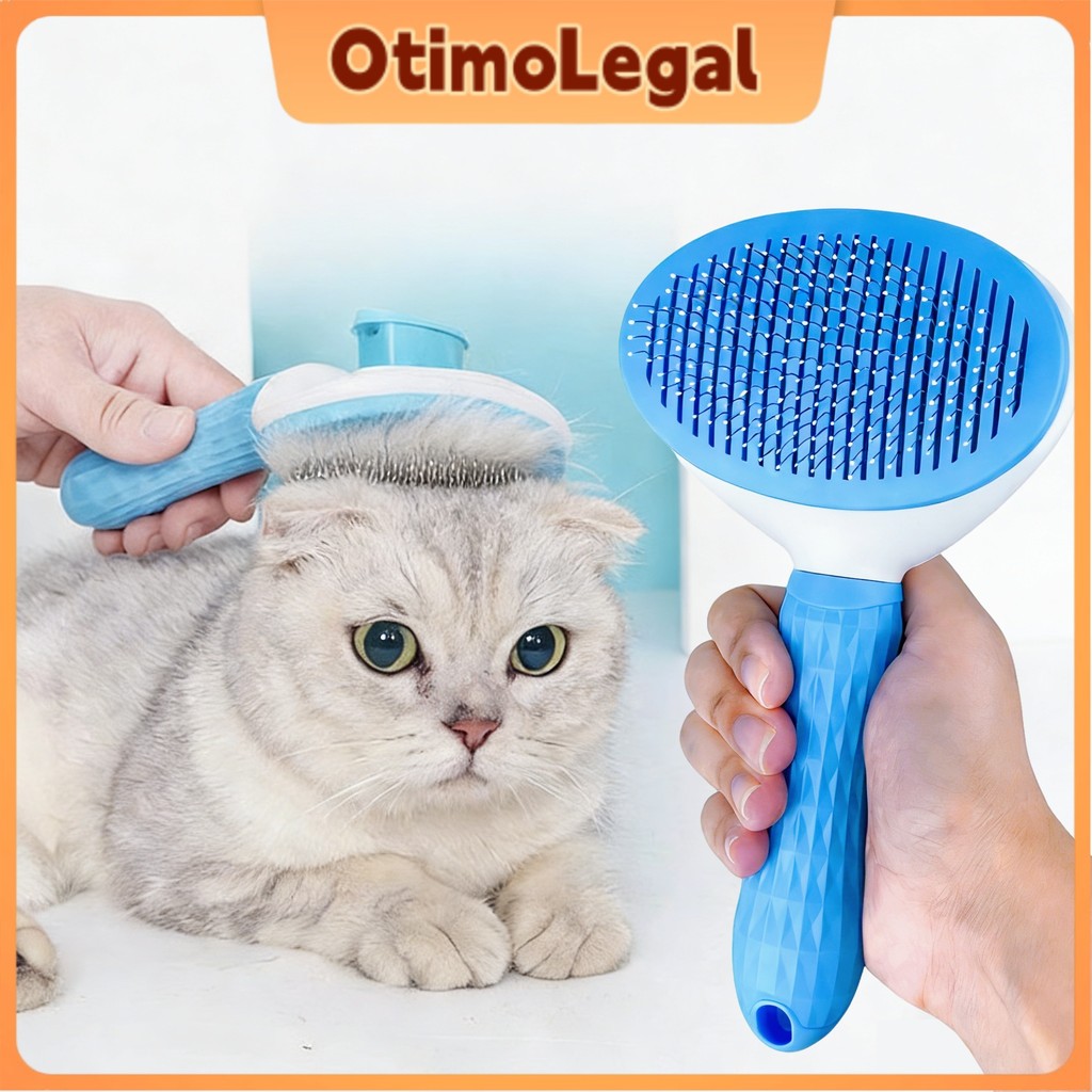 Escova Anti-Pelo para Gatos e Cães – Remove Pelos Soltos + Massageia com Conforto Otimolegal em Oferta na Shopee