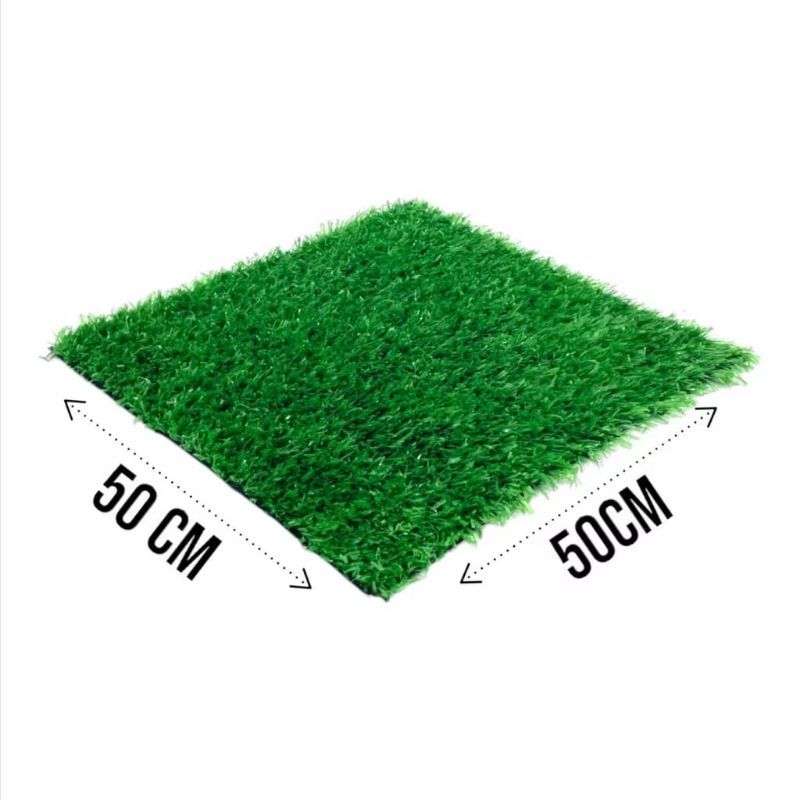 Tapete de Grama Sintética - 12mm - 50cm x 50cm Para Decoraração/Sanitário Pet. Tapete Grama Sintética Decorativo.