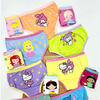 🩲 Kit 6 Calcinhas Infantil Algodão Cotton – Menina em Oferta na Shopee