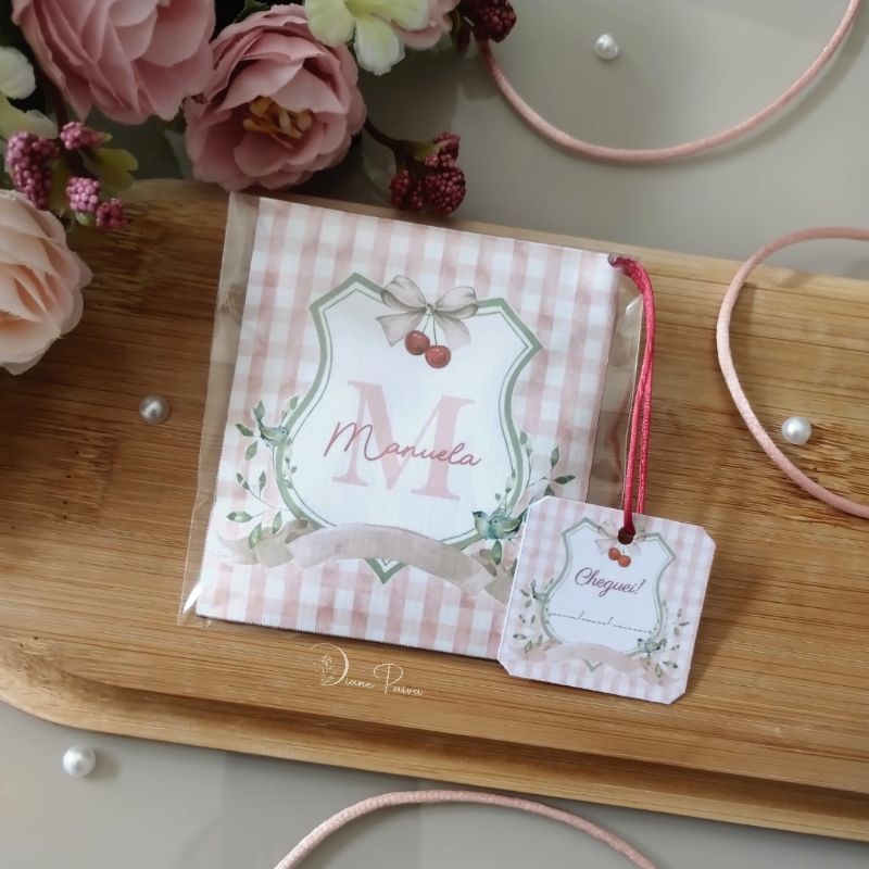 Lembrancinha de Maternidade Lembrancinha de Nascimento Lembrancinha Cheguei Envelope Aromático Sachê Perfumado