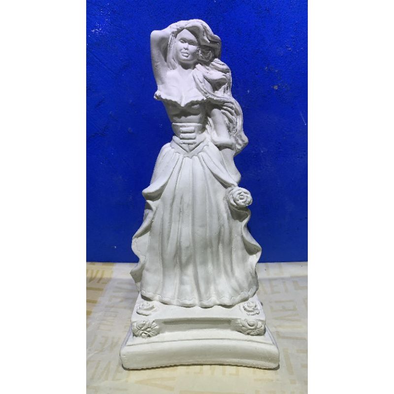Imagem Pomba Gira Do Cabaré / Para Batismo 23cm em gesso cru
