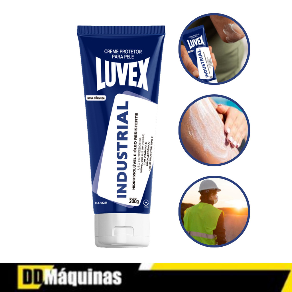 Creme Industrial  Proteção, Hidratação e Conforto para Atividades Profissionais 200g - Luvex em Oferta na Shopee