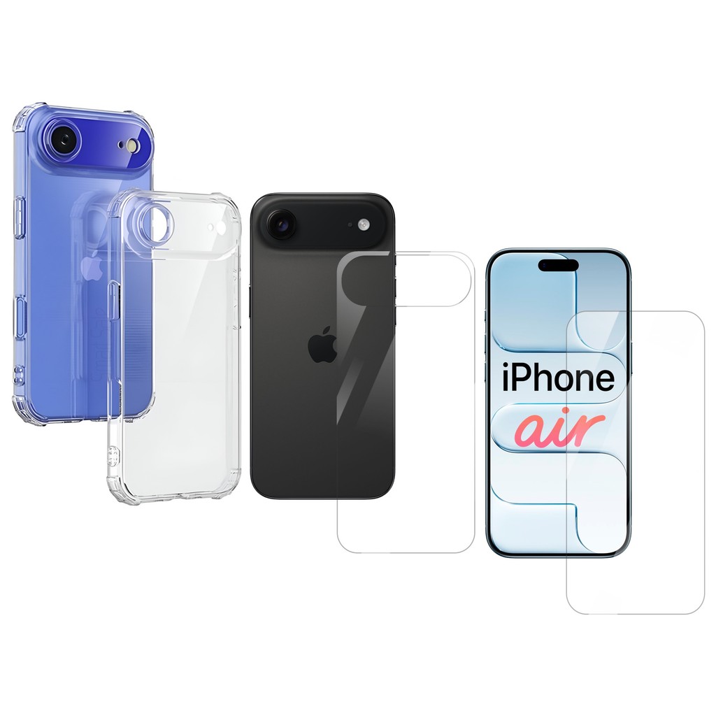 Capa Air + Película Hidrogel Frente E Verso P/ iPhone 17 Air