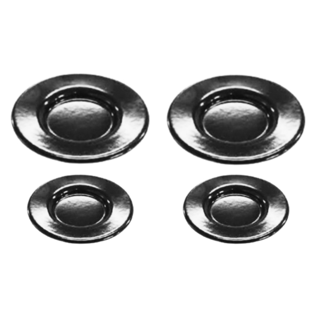 Kit Espalhadores Fogão Atlas New Atenas 4 Bocas 2G 2P Diâm. do Espalhador Gd Ø 8,0 - Pq Ø 6,8 Cm