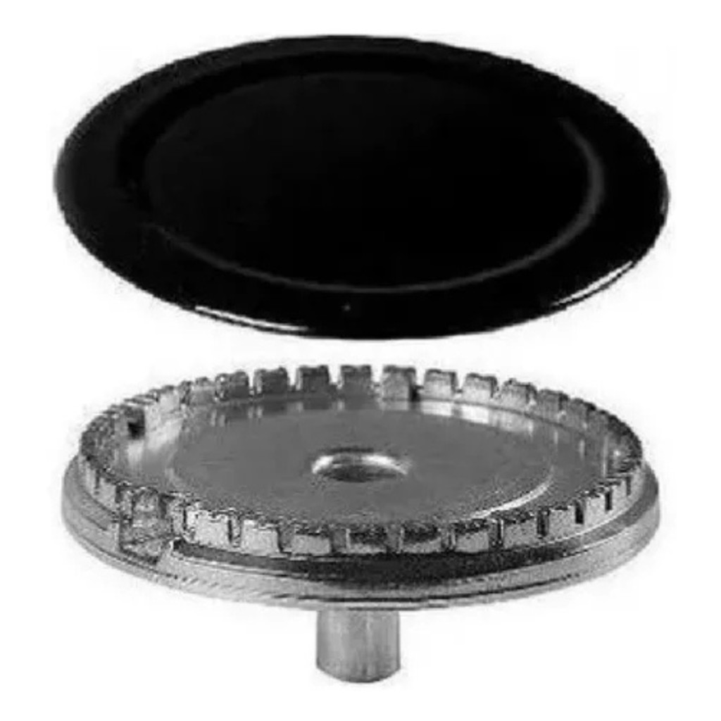 Kit 1 Queimador + 1 Espalhador Gigante Para Fogão Esmaltec Mayorca 5 Bocas - Original