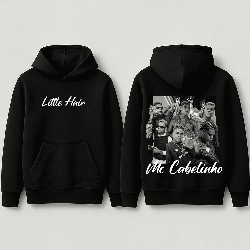 Blusa Moletom MC Cabelinho Little Hair Album Cantor Carioca Funk Algodão 359