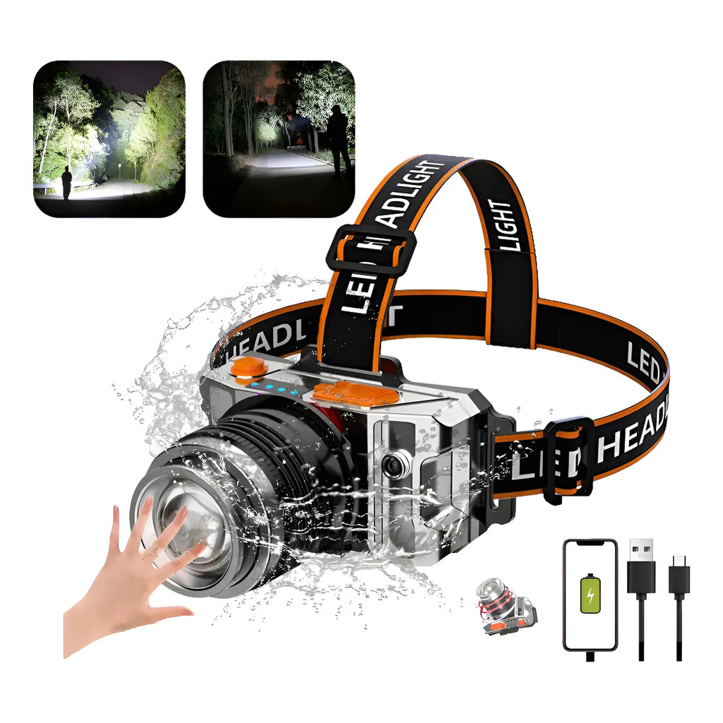 Holofote Com Zoom Usb À Prova D'água Adequado Para Uso Exter Prateado Branco em Oferta na Shopee