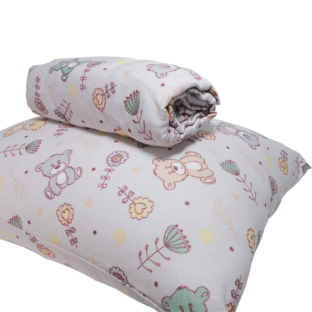 Jogo de lençol berço americano 100% algodao 2 peças  lençol com elastico em Oferta na Shopee