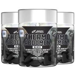 Kit 3x Thermo Abdomen Black 60 Comp Bodyaction