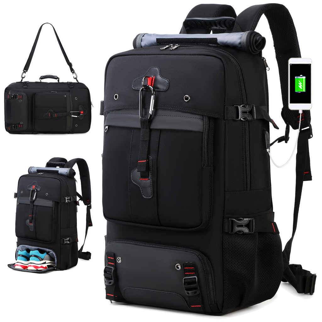 Mochila de Viagem Grande Capacidade Unissex | Multifuncional para Laptop Notebook Impermeável Resistente à Água em Oferta na Shopee