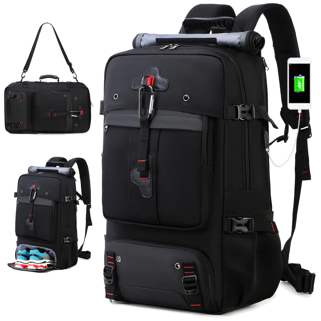 Mochila de Viagem Grande Capacidade Unissex | Multifuncional para Laptop Notebook Impermeável Resistente à Água