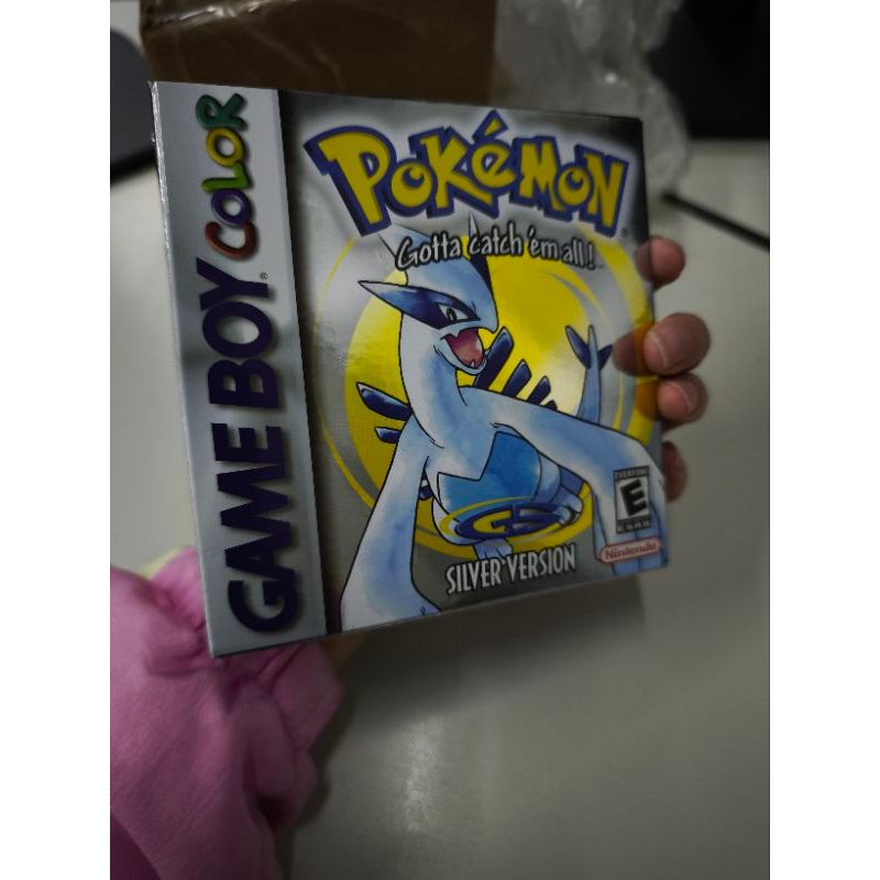 Cartucho Original Pokémon Silver Version Gameboy Color (Caixa reprodução)