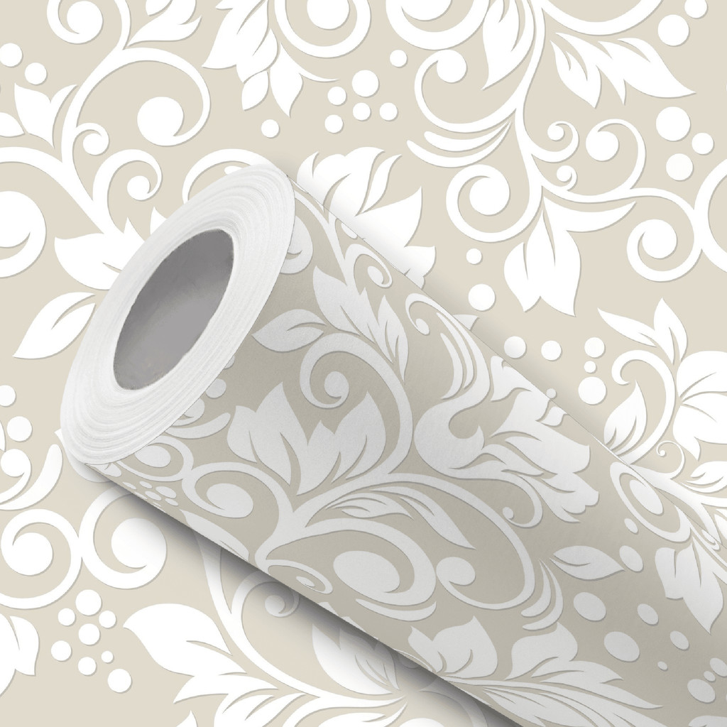 Papel de Parede Vinílico Cinza Provençal Floral Adesivo Resistente em Oferta na Shopee