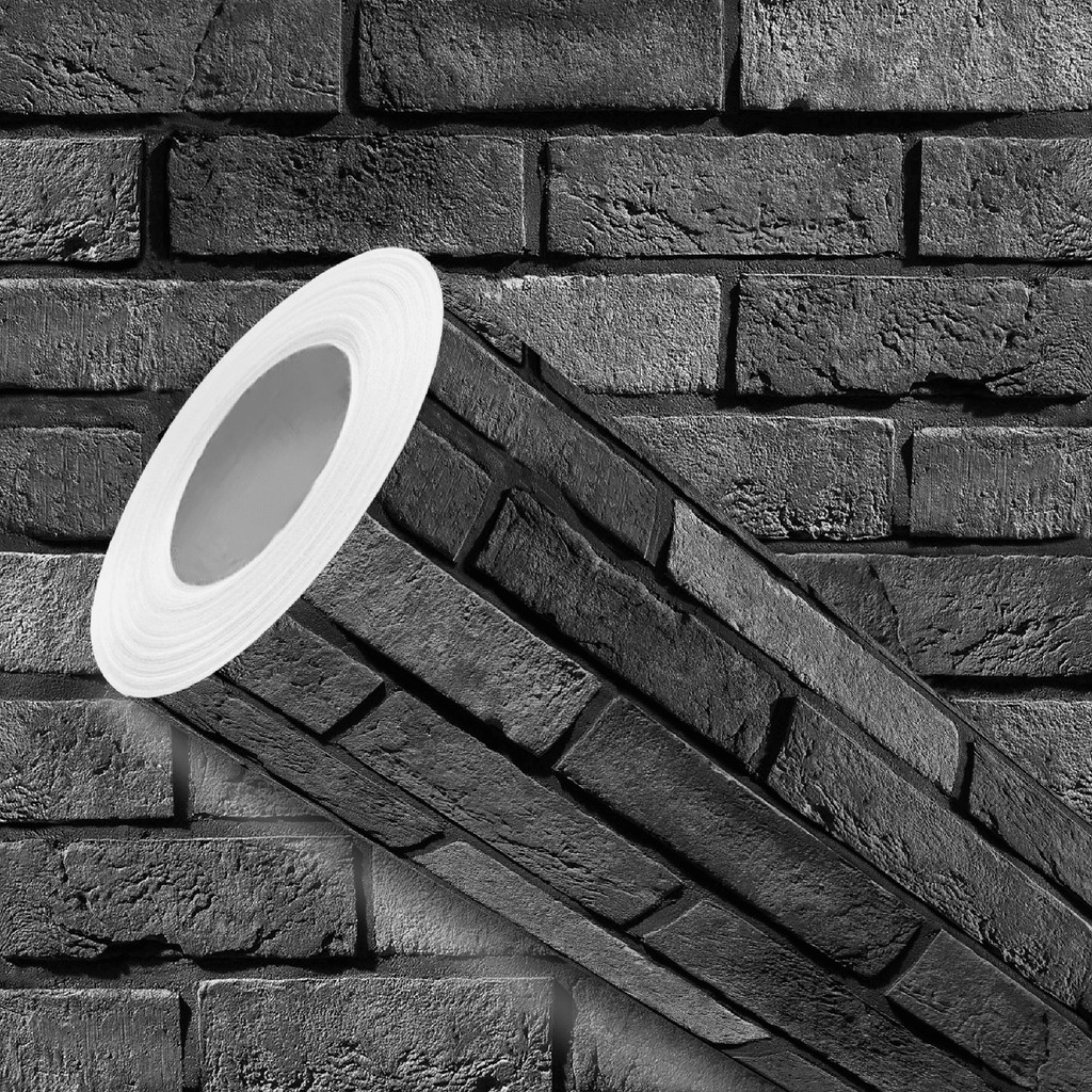 Papel de Parede Vinílico Tijolo Cinza Realista Adesivo Resistente