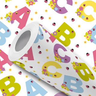 Papel de Parede Vinílico Letra Alfabeto ABC Colorido Adesivo Resistente em Oferta na Shopee