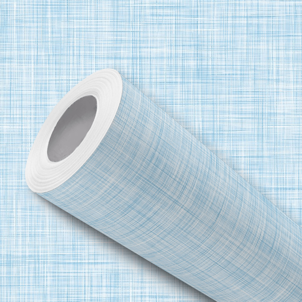 Papel de Parede Vinílico Efeito Linho Azul Claro Adesivo Resistente em Oferta na Shopee