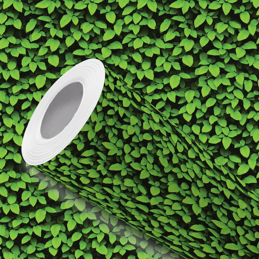 Papel de Parede Vinílico Verde Cerca Viva Plantas Adesivo Resistente