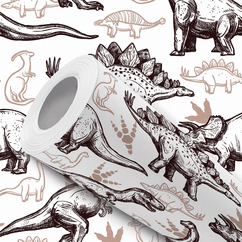 Papel de Parede Adesivo Dinossauro Preto e Marrom Fácil Instalação em Oferta na Shopee