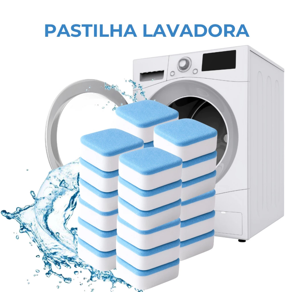 Kit 10/15 Limpador de máquina de lavar, comprimido efervescente sólido para remover manchas