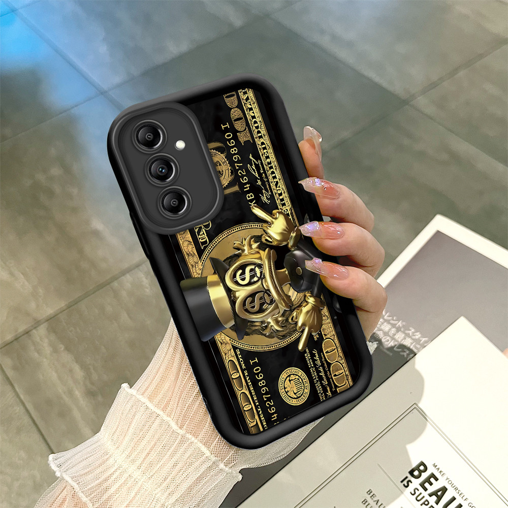 Capinha Para Samsung Galaxy A14 4G 5G Preta Silicone De Celular Capa TY6074