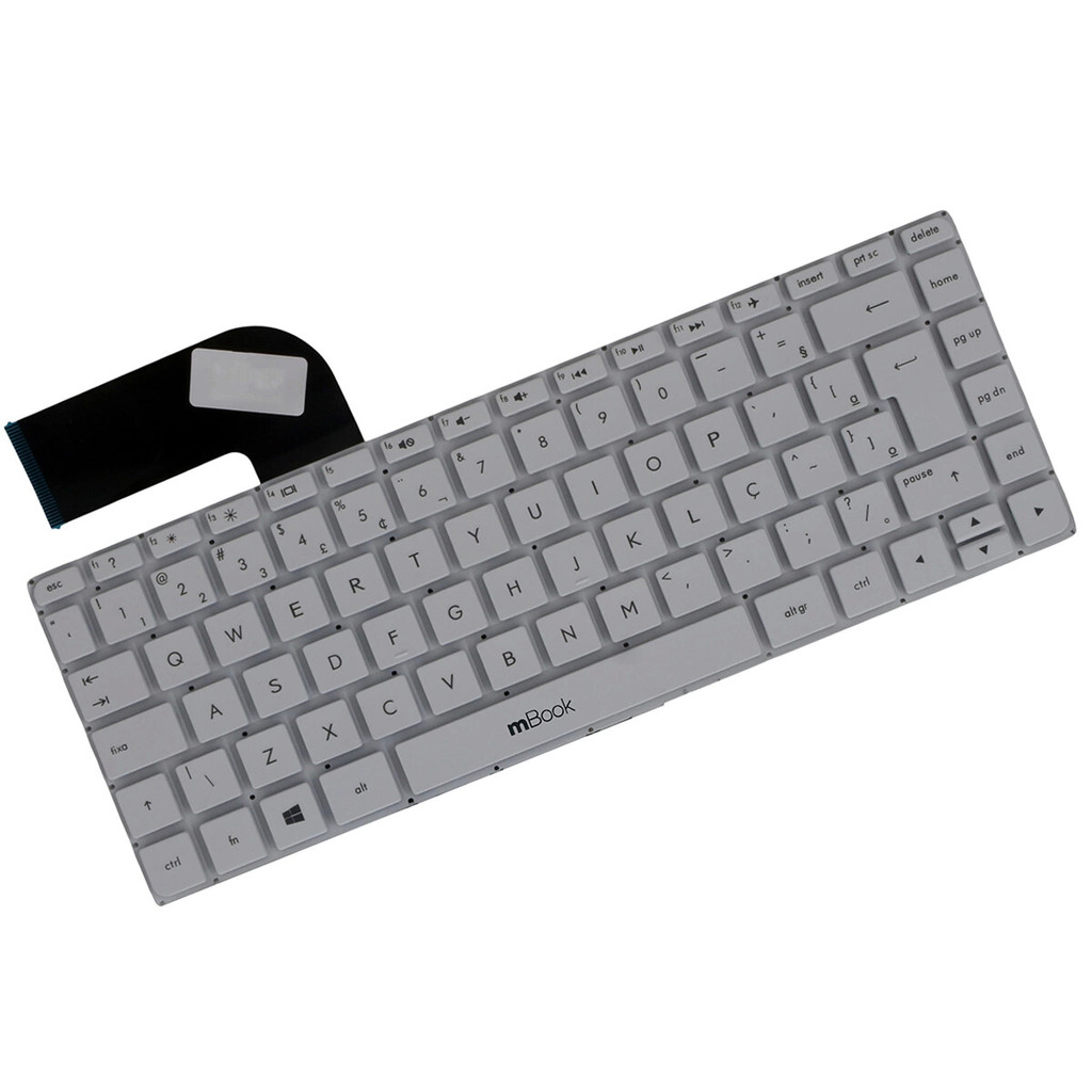 Teclado Para Notebook Hp Pavilion 14-v065br Abnt2 Branco